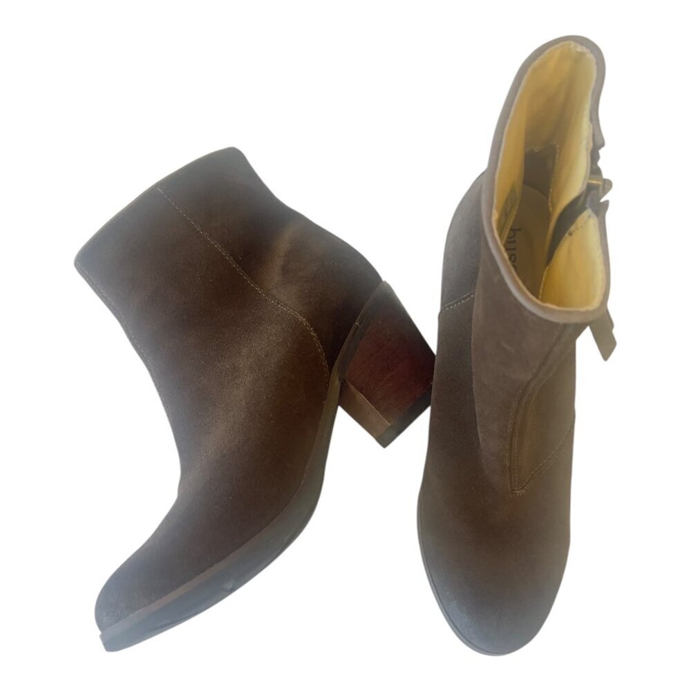 Bussola Women’s Brown Suede Smog Joust Ankle Booties size 6 M - Picture 3 of 11
